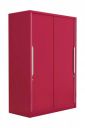 Interio by Godrej Almirah Slide N Store Pro Plus 2-Door Steel Sliding Wardrobe for Clothes (Textured Blush Red), 1-Year Warranty, 7 Shelves, 2 Drawer...