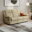 Interio by Godrej Alpine Manual 3-Seater Synthetic Leather Recliner Sofa...