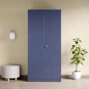 Interio by Godrej Errol 2-Door Steel Almirah (Textured Phiroja Blue), 1-Year Warranty, 1 Locker, 1 Drawer, 5 Shelves...