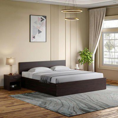 Interio by Godrej EWA Engineered Wood Bed with Box Storage (King), 1-Year Warranty, Wenge, Particle Board