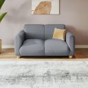 Interio by Godrej Sofa Fluffy 2 Seater Fabric Sofa for Living Room, 3-Years Warranty, Solid Wood, Grey...