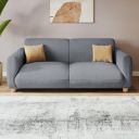 [Extra Rs.27450 OFF] Interio by Godrej Sofa Fluffy 3 Seater Fabric Sofa for Living Room, 3-Years Warranty, Solid Wood, Grey...