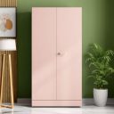 Interio by Godrej Wardrobe Auraline Women Premium 2-Door Steel Almirah (Matte Peach Whip) Wardrobe for Clothes, 1-Year Warranty, 4 Shelves, 4 Drawers...