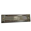 Intern KEY C 10 Hole Diatonic Blues Mouth Organ Harmonica for Professional Player with case and cleaning cloth (Silver) (INT-HA01C)...