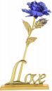 INTERNATIONAL GIFT® Blue Rose Flower with Love Shape Stand ...