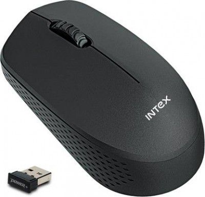 Intex 2.4G Power Plus Wireless Mouse Wireless Optical Mouse with Bluetooth  (2.4GHz Wireless, Black)