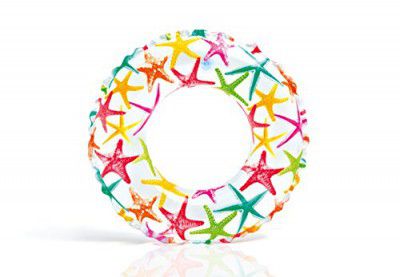 Intex 59241-33 Lively Print Swim Ring, Blue