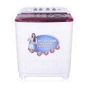 Intex 8.2 kg Semi-Automatic Top Loading Washing Machine (IWMSAD82RD, Red White)...