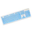 Intex Classy Wired Keyboard with 8 Million Keystrocks | 1.45m Cable (White & Blue)...