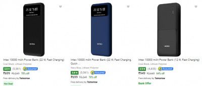 Intex Power Banks Starts ₹399 | Up to 85% Off