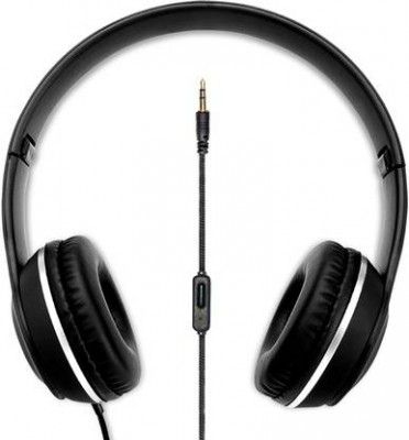 Intex ROAR 101 Wired  (Black, On the Ear)