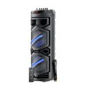 Intex Thriller 1100 Trolley 110W Speaker (Rechargeable, Karaoke Mic, Mobile Holder, RGB Lights, FM/USB/AUX/BT, 8" Woofer, Black) ...
