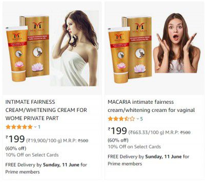 Intimate Fairness Cream Up to 60% Off + 50% Coupon