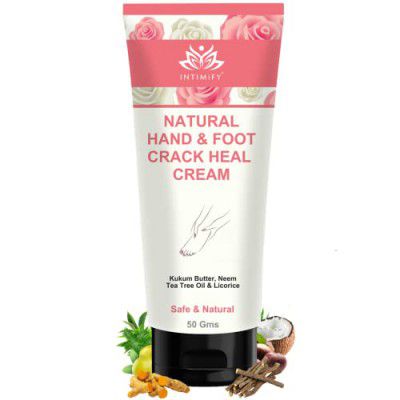 INTIMIFY Foot Cream for Cracked Heels, Foot Cream For Women & Men 50 gm (Pack of 1)