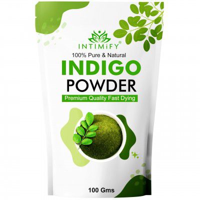 INTIMIFY Indigo Powder For Black Hair | Natural Hair Colour For Women & Men 100 gms