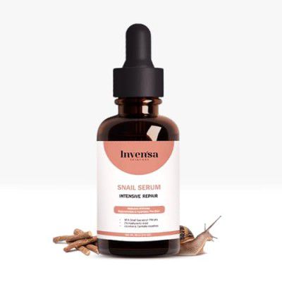 INVENSA Snail Serum For All Skin Types | Serum, Reduce Fine Lines & Wrinkles For Men & Women
