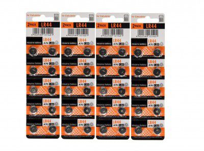 Invento 40pcs 1.5V LR44 Li-ion Alkaline Battery (Non-Rechargeable) LR44 Button Coin Cell Battery 