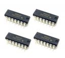 INVENTO 4Pcs 4068 IC CD4068BE Logic Gate IC AND/NAND Gate, CD4068, 8 Input, 6.8 mA, 3 V to 18 V, DIP-14...