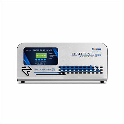 Inverter for Home by Genus - Challenger 1850 12V - Single Battery Inverter with Pure Sine Wave Output is Best for Home & Office Appliances Safety - Has Unique Battery Revival Mode