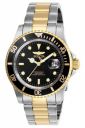 Invicta Stainless Steel Pro Diver Analog Black Dial Unisex's Watch-26973, Band Color:Two-Tone...