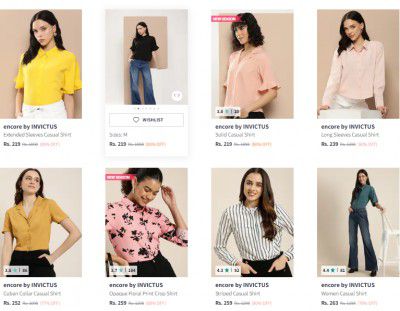INVICTUS Women's Shirts upto 80% Off | Starting from ₹219