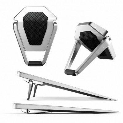 Invisible Mini Laptop Stand (2 Pack) Foldable Laptop Riser for Desk & Table