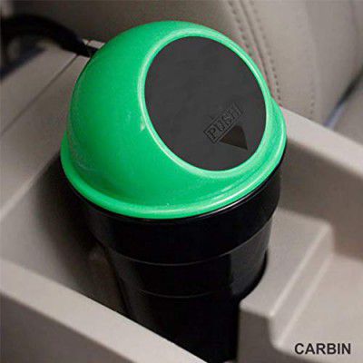 iota Mini Car Bin Can Holder Dustbin for Universal for All Car Models (Green)