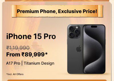 Big Billion Days Special: iPhone 15 Pro to be priced at ₹89999	