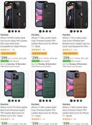 iPhone & OnePlus Leather Mobile Cover Starts @299 + Coupon