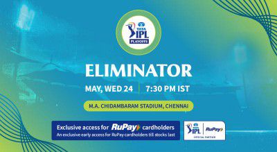IPL 2023 - 24th May Eliminator Chennai Tickets Live Now
