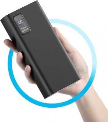 Iqoniqe 25000 mAh 22 W Compact Pocket Size Power Bank  (Black, Lithium Polymer, Fast Charging for Mobile, Earbuds, Smartwatch, Speaker)