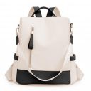 IRMAO Artistic National Style Oxford Small Capacity Antitheft Women's Bag Generation Backpack (CreamBlack)...
