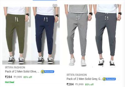 Irtifa Fashion Mens Track Pants