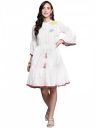 ishin Women's Embroidered A-Line Knee Length Dress...