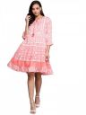 ishin Women's Mini Cotton Embellished A-Line Dress...