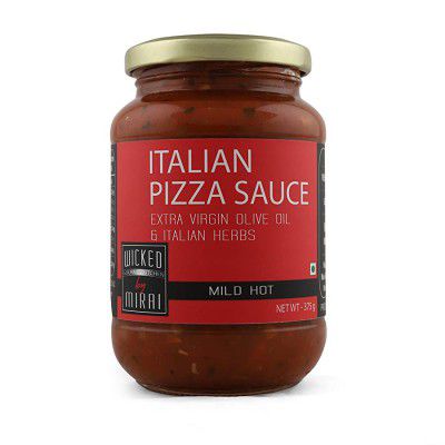Italian Pizza Sauce - All Natural, Preservative Free and Gluten Free - 375 g I ORIGINAL I Healthy & Ready to Eat - WICKED GOURMET KITCHEN by MIRAI