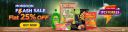 ITC Monsoon Flash Sale Flat 25% Off on orders above Rs.1000...