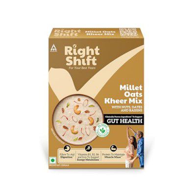 ITC Right Shift Millet Oats Kheer - 240g | Rolled Oats, Dry Fruits, Seeds | High Protein, Jaggery Kheer | No Preservatives