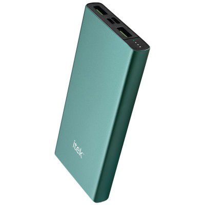 Itek 10000mAh 3-Port Power Bank (Li-ion Battery, RBB054_GN, Green)
