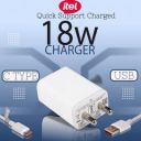 itel 2 A Wall Charger for Mobile  (White 18 Watt Charger For Tecno & Infinix Mobile, Cable Included)...