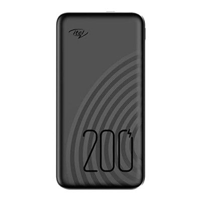 Itel Power Go Star 200 PB-20000 mAh Lithium_Polymer with Torch and Free Micro USB Cable, Black