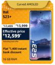 Itel S23+ @ ₹12,599 During Big Billion Days Sale...