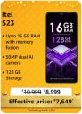 Itel S23 @ ₹7,649/- During Big Billion Days Sale...