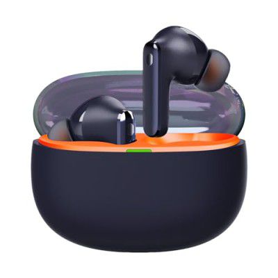 itel T11Pro Earbuds with 360°Super Bass for Dsp 42Hr Playback,Quad Mic, Noise-free Calls Bluetooth Headset (Aurora Blue, True Wireless)