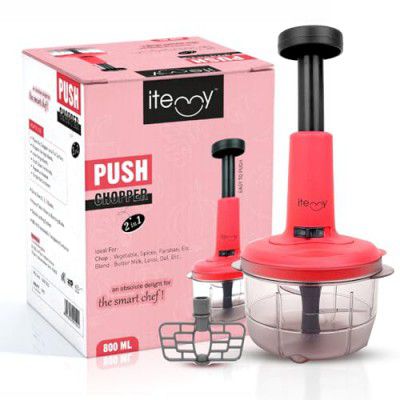 Itemy Premium 2 in 1 Push Chopper 800ml