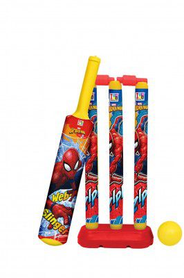 itoys Kids Marvel Spiderman My First Cricket Set