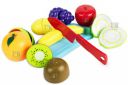 Itoys Realistic sliceable 10 pcs Fruits Cutting Play Toy Set, can be Cut in 2 Parts...