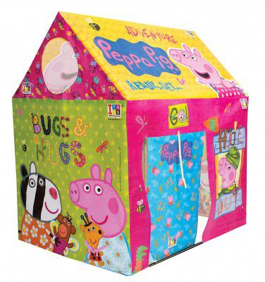 itoys Theme Peppa Pig Kids Play House Pipe Tent for Kids, Multicolor