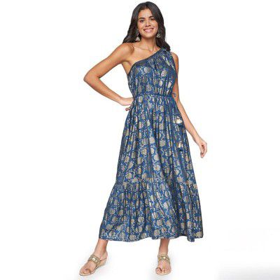 ITSE Women's Rayon Fit and Flare Knee-Length Dress