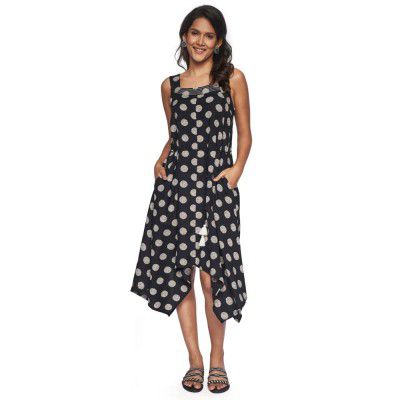 ITSE Women's Viscose A-Line Knee-Length Dress